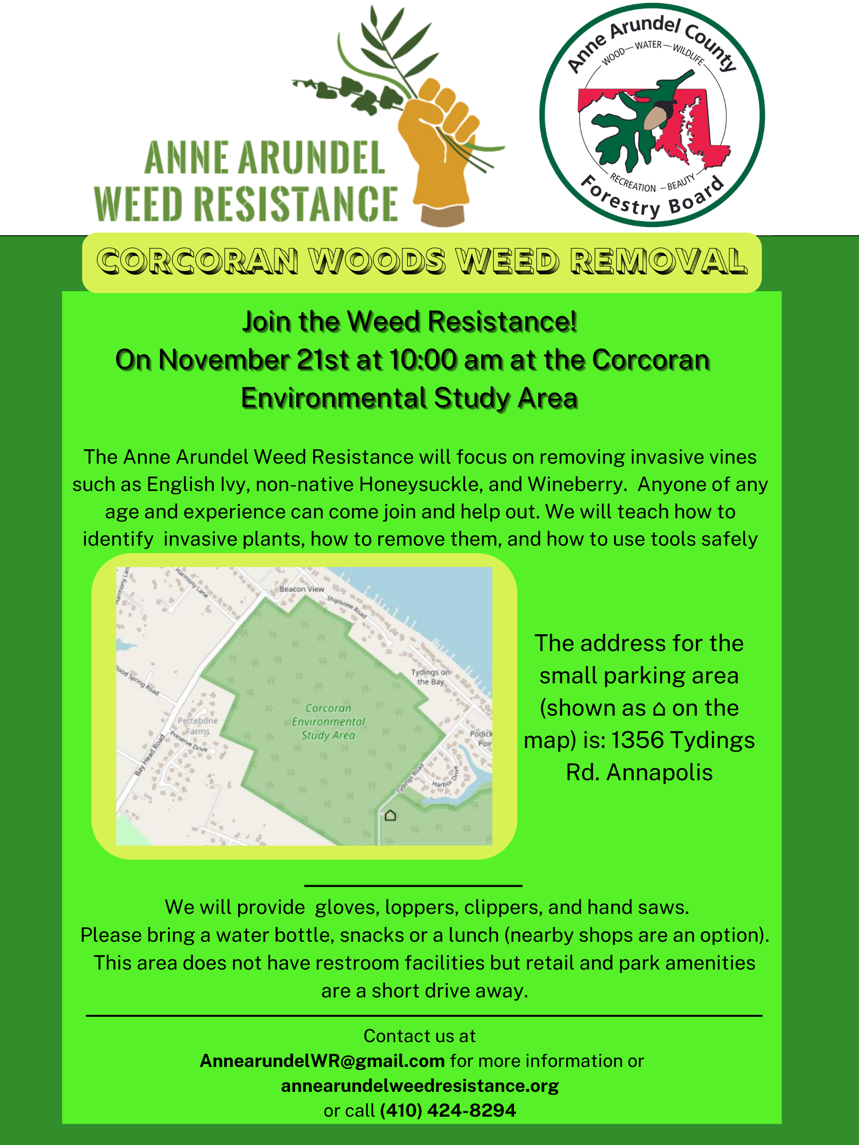 Corcoran Environmental Study Area Flyer